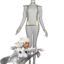 Новое поступление Белый X-Для мужчин Storm Costume Для женщин X-Для мужчин Косплэй костюм супергерой Хэллоуин Косплэй костюм