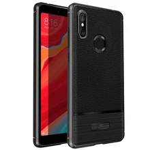 

For Xiaomi Redmi S2 Case Redmi S2 Cover Litchi Leather Grain Carbon Fiber Luxury Silicone Soft TPU Back Phone Fundas Coque