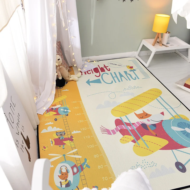 

WINLIFE Cute Cartoon Carpet Home Large Area Rug For Gaming/Yoga Play Kid Room Mat Baby Crawling Rug Washable Mat Bedroom Rug