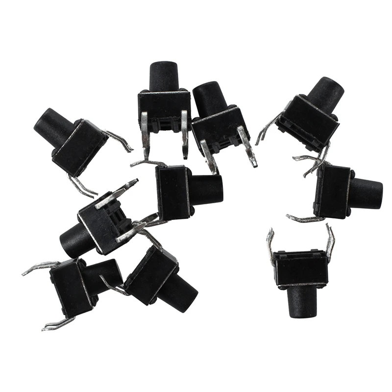 

10 Pcs 6x6x7.5mm 4 Pins DIP PCB Momentary Tactile Tact Push Button Switch