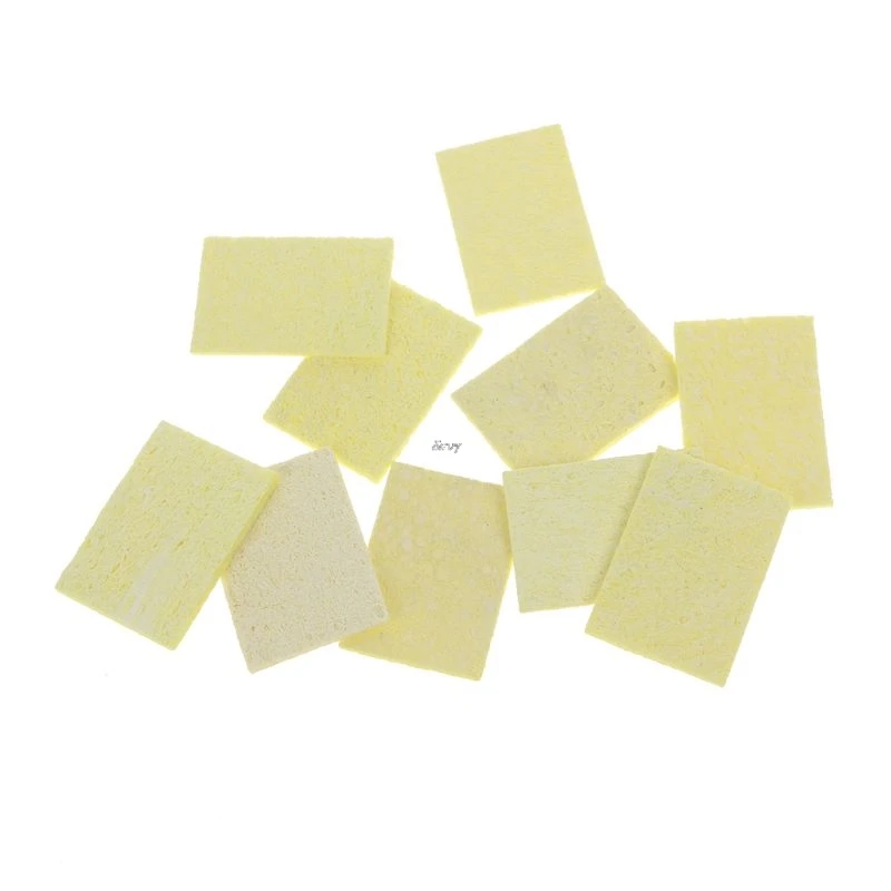 10pcs Heatstable Soldering Iron Cleaning Sponge High Temperature Resistant Welding Accessories  tool