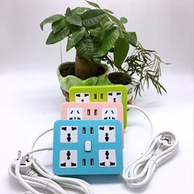 New Smart USB Power Strip Socket EU/UK/US Plug 4 Outlet 4 Port USB Charger - 2M Power Cord For Phone Tablet PC цена New Smart USB Power Strip Socket EU/UK/US Plug 4 Outlet 4 Port USB Charger - 2M Power Cord For Phone Tablet PC цены онлайн