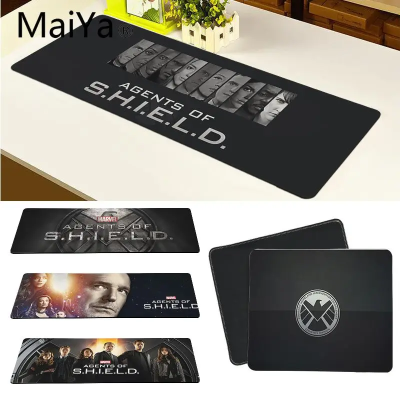 

Maiya Top Quality Agents of Shield Natural Rubber Gaming mousepad Desk Mat Free Shipping Large Mouse Pad Keyboards Mat