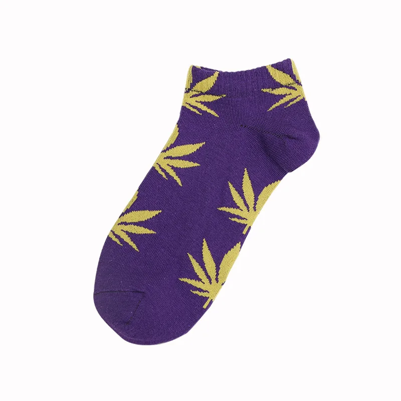 Носки с листьями конопли носки для скейтборда с кленовыми листьями креативные хлопковые носки для скейтборда - Цвет: HYFY-14