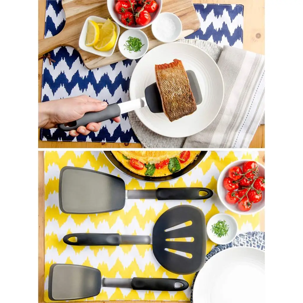 Chef Series 3-Piece Silicone Turner Spatula Set Heat-Resistant Flexible Silicone- Best Silicone Cooking Utensil Set Chef Series 3-Piece Silicone Turner Spatula Set Heat-Resistant Flexible Silicone- Best Silicone Cooking Utensil Set