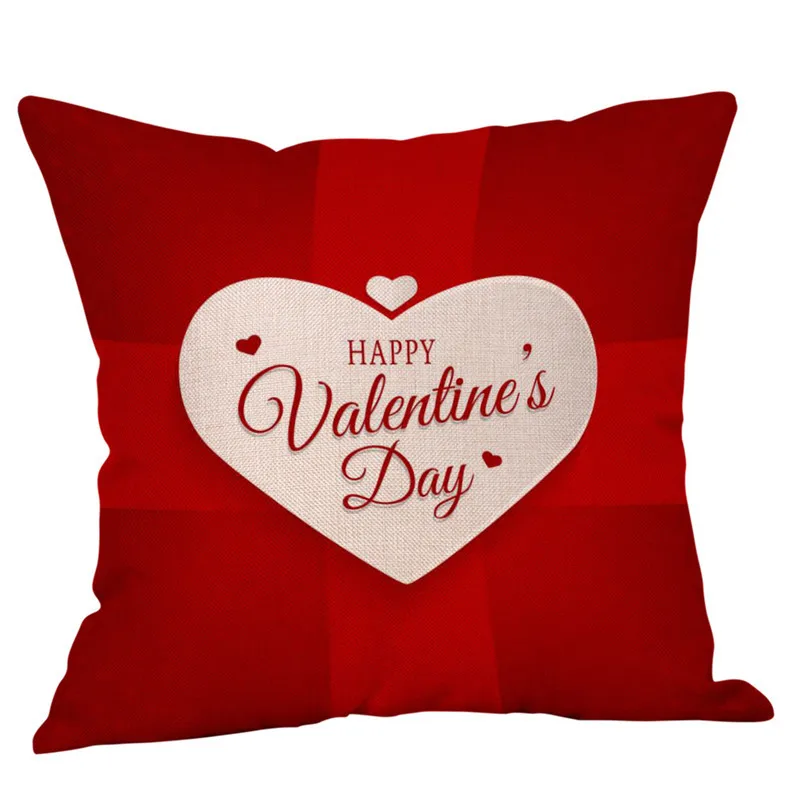 

ISHOWTIENDA Happy Fashion Valentine's Day Throw 2019 New Arrival PillowCover Sweet Love Square Cushion Cover High Quality Pillow