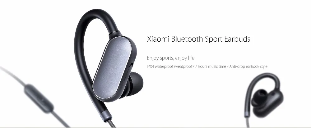 Оригинальные Xiaomi mi спортивные bluetooth-наушники, Xiao mi Беспроводные Bluetooth 4,1 музыкальные спортивные наушники с mi c