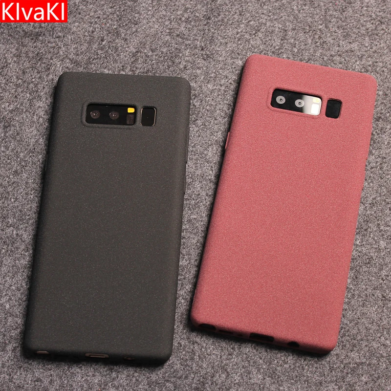 

KIvaKI Matte Soft TPU Cover Case For Samsung Galaxy S6 S7 S8 S9 Plus Edge Note 8 A3 A5 A7 J3 J5 J7 2016 2017 A6 A8 2018 Capa