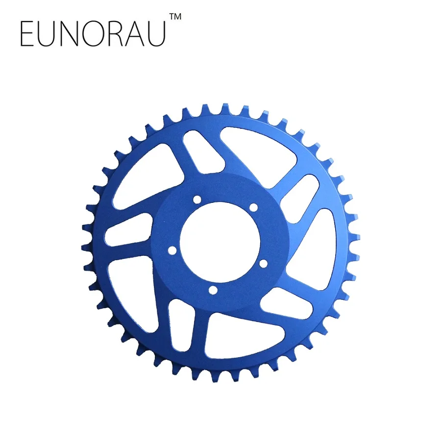 

Free shipping New aluminum narrow wide 42T chainring for bafang BBS01/02 mid drive motor kit