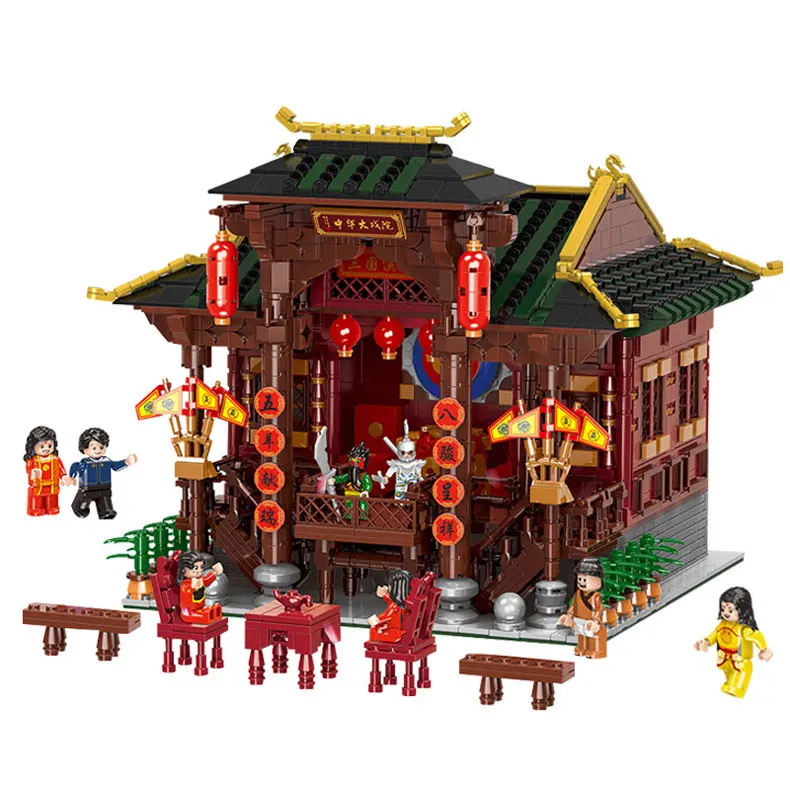 

Xingbao 01020 Classic Traditional Chinese Peking Opera Stage Compatible with LegoEDS City Building Blocks Bricks Model Gifts