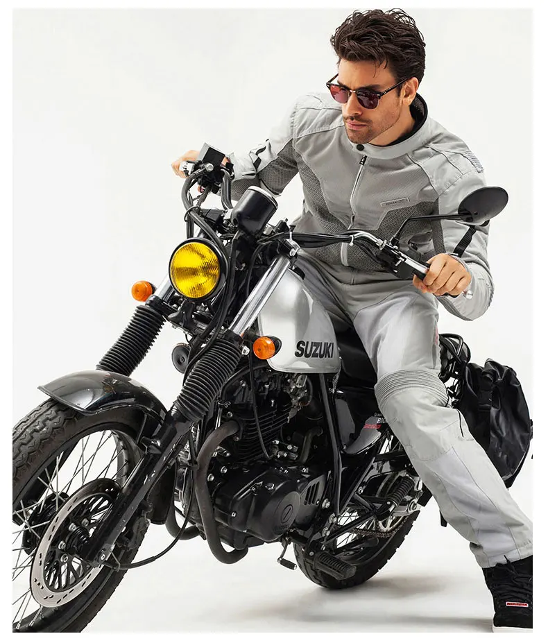 DUHAN мотоциклетная куртка летняя мотоциклетная Мужская Женская гоночная куртка дышащая куртка для мотокросса с 7 защитными накладками D183pro
