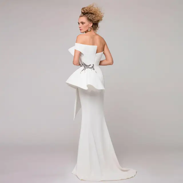 Online High End European Vogue Prom Dresses 2017 Chic Mermaid High End European Vogue Prom Dresses 2017 Chic Mermaid Evening Gowns Brand Design Ruffle Ruched