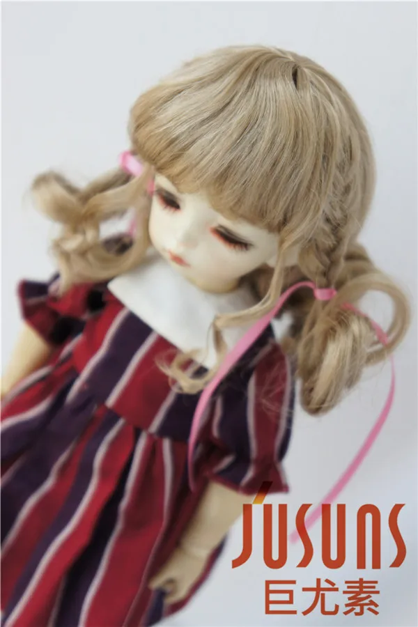 JD367 1/6 милый BJD синтетический, мохеровый, для куклы парики Размер 6-7 дюймов YOSD модные куклы парики высшего качества
