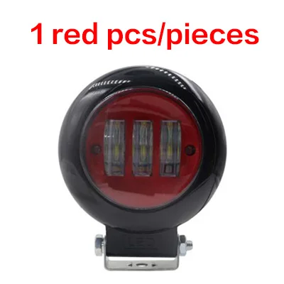 Gzkafolee 1 шт. светодиодный светильник для внедорожников 4," 30 Вт 12 в 24 В внедорожник 4x4 противотуманный светильник внедорожный светильник s лодочный светильник для вождения s - Цвет: 1 pcs red