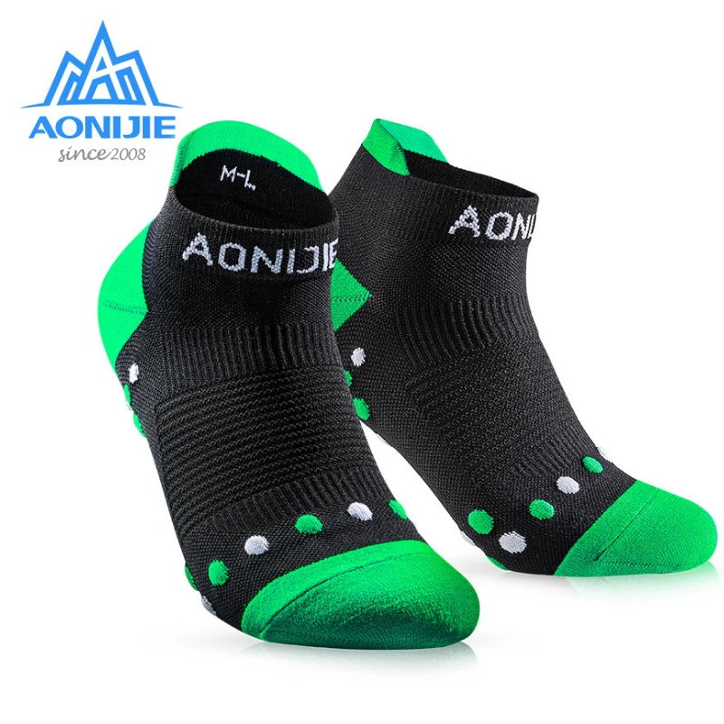 

AONIJIE E4081S Sports Running Athletic Performance Tab Training Cushion Quarter Knit Compression Socks Heel Shield Marathon