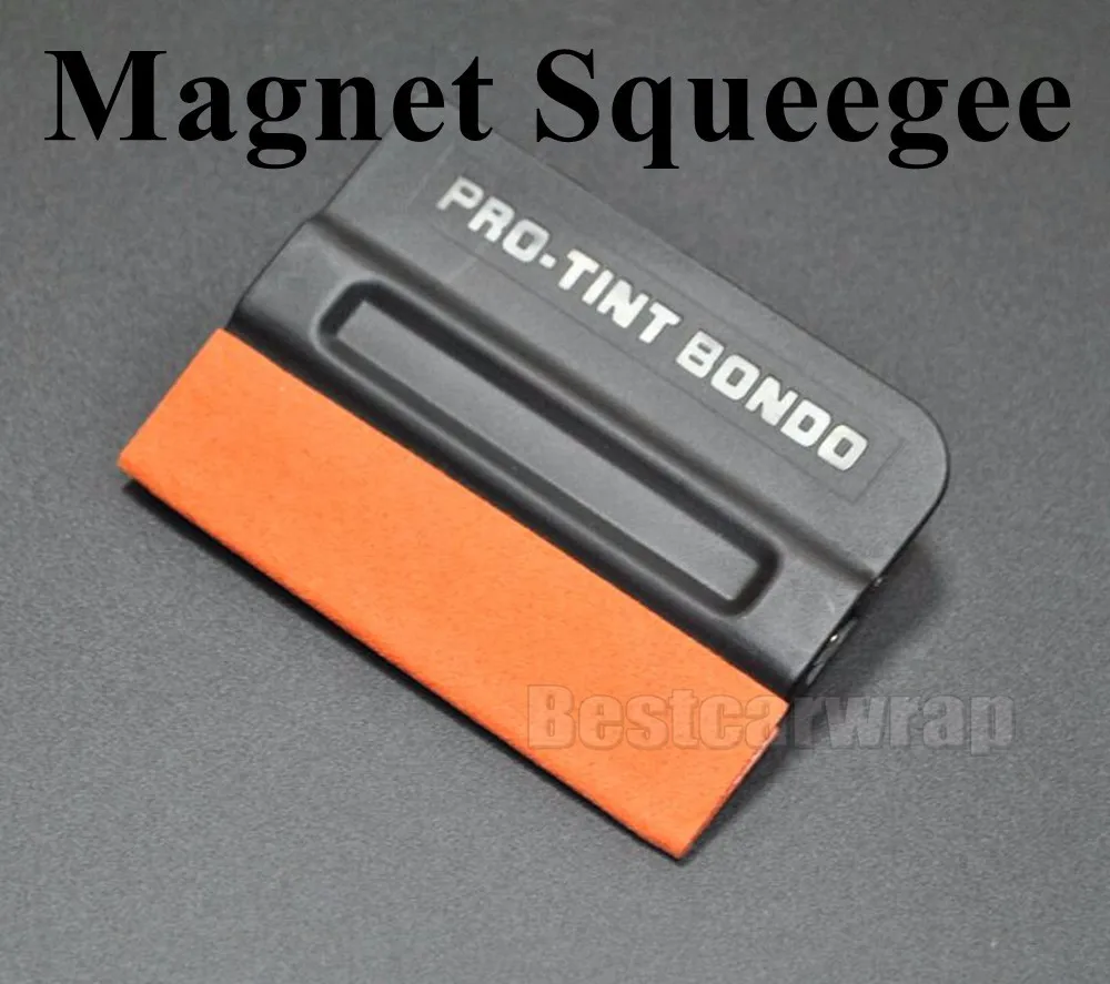 Pro Tint Bondo Squeegee Suede Edge Magnetic Decal Sticker Vinyl Car Wrap Applicator Tool With Magnets 100pcs Lot Tool Tool Tool Magnetictool Pro Aliexpress