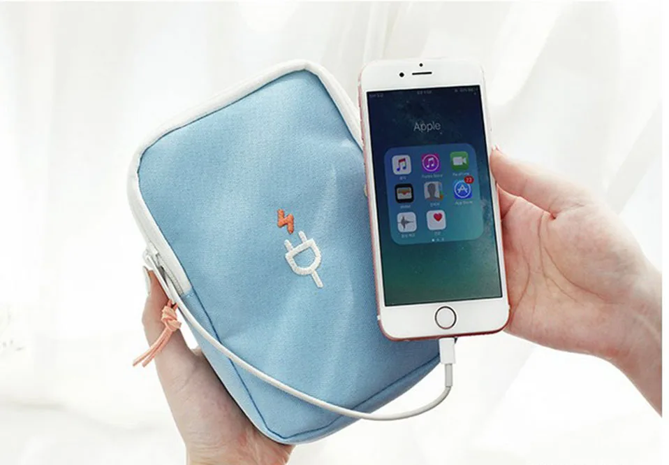 Travel Gadget Organizer Bag Portable Digital Cable Bag Electronics Accessories Storage Carrying Case Pouch Case For Earphone (8)