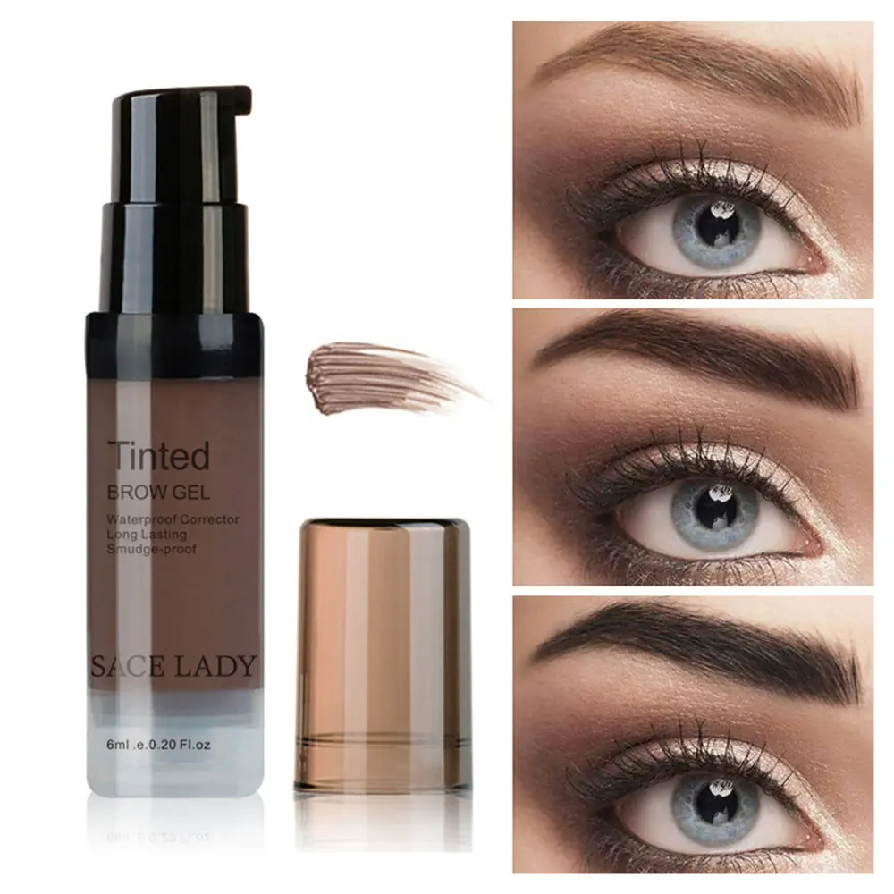 

Aikimuse Eyebrow Enhancers Brush Kits Waterproof Henna Eyebrow Gel Pigments Liquid Eye Brow Tattoo Tint Makeup Eyebrows 6 Colors