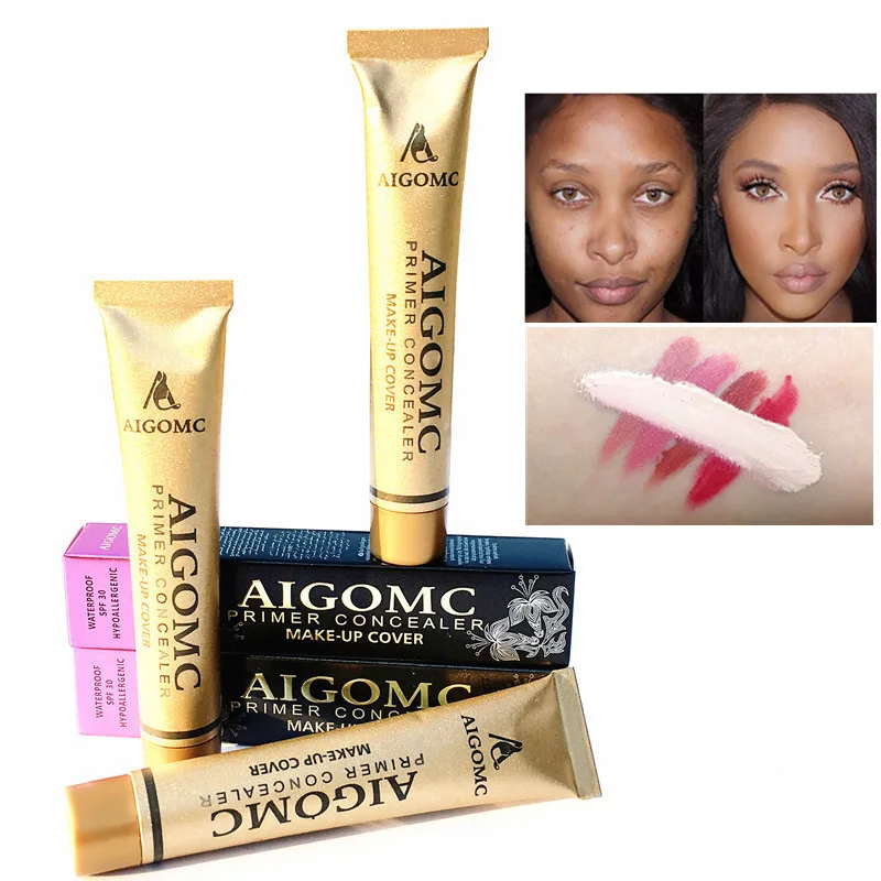 

14color Base foundation cover Concealer Whitening Moisturizer Oilcontrol Waterproof Hide Blemish Liquid Foundation Primer Cream