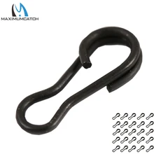 Maximumcatch 25 шт., скоростная связка для карпа, матовые черные рыболовные снасти для карпа, мульти-зажимы, защелкивающийся соединитель для приманки для рыбалки, Аксессуары для рыбалки