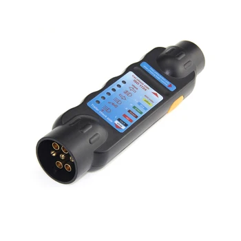 

Durable 12V 7-Pin Car Truck Trailer Plug Socket Tester Wiring Circuit Light Test Tool Car Circuit Testing Truck Trailer Plug