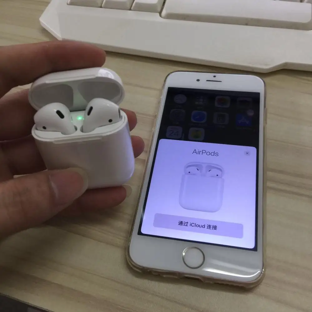 

1pcs Newest w1 chip AP battery pop up Mini Wireless Bluetooth Connect Headphone & Earphone For iP 7 8 X XS Max Pad Mac Watch