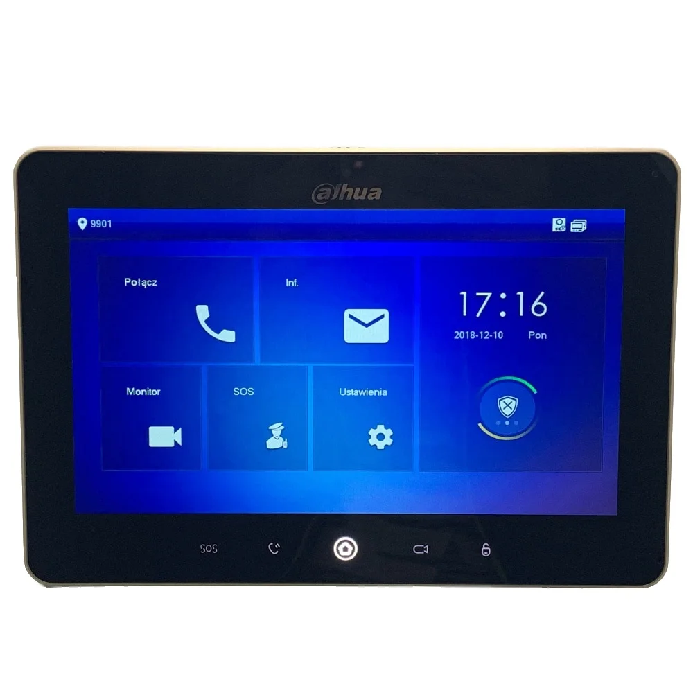 Ahua Multi Язык VTH5241D CW 10 дюймовый сенсорный крытый монитор встроенный Wi Fi и камеры IP