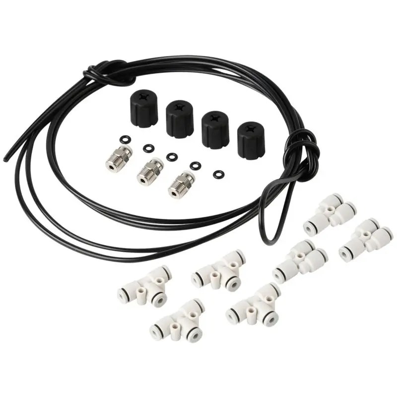 Air Shock Absorber Suspension Hose Line Accessory Kit For Harley