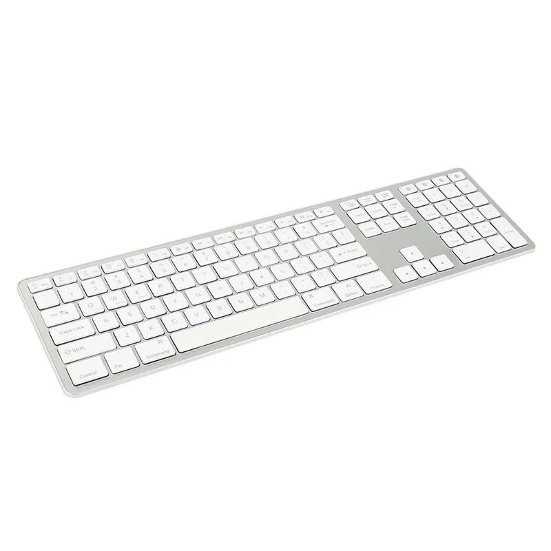 Ультра тонкая Bluetooth беспроводная клавиатура 104 клавиш для APPLE iOS iPad клавиатура Android Windows ноутбук игровая для дома и офиса