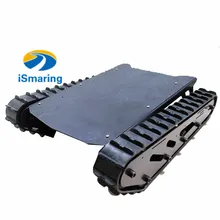 ismaring металлический бак шасси с резиновыми Гусеничные Ленты гусеничная машина экскаватор робот шасси Дистанционное управление DIY RC игрушки