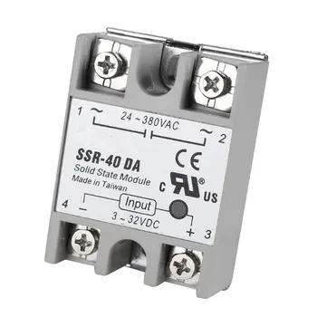 

24-480V 40A Solid State Relay Module Single Phase Semi-Conductor Relay Shield Board for 3D Printer Parts Accessories
