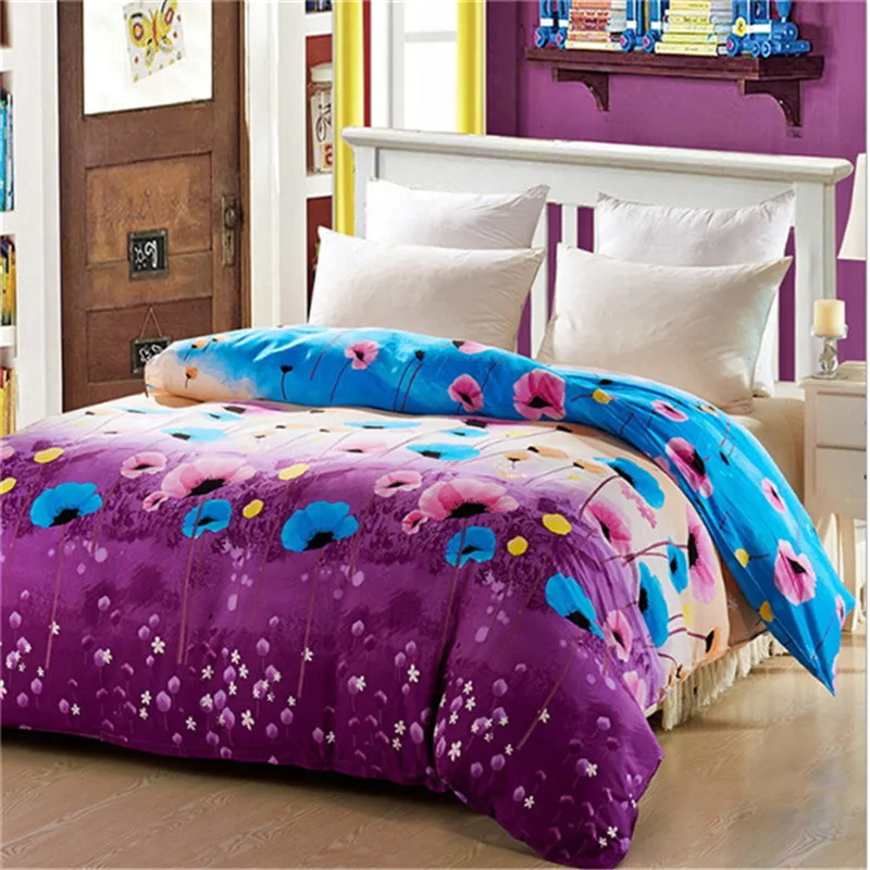

New style thicken cotton art flower style quilt cover/luxurious comfortable 1pcs quilt covers