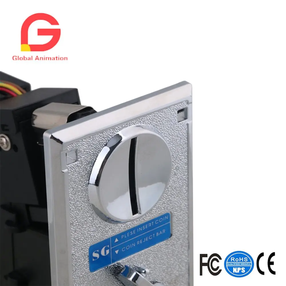 

Black Plastic Plate CPU Coin Selector Acceptor Comparative Side Cast Support One Kind Token/Coin With One Output