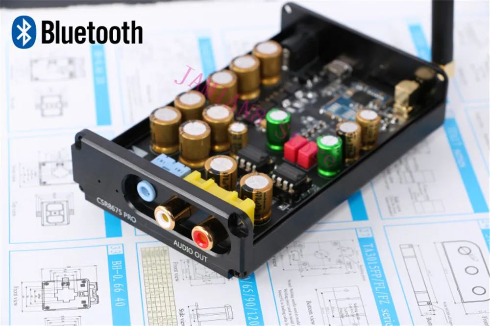 ACCALIA Новые Bluetooth 5,0 CSR8675+ PCM5102 декодер DAC поддерживает Bluetooth APTX HD