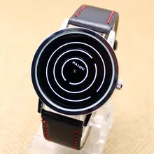 Señoras del Mens Unisex Ocasionales de Los Deportes de Relojes de Marca de Moda de La Pu Diseño Dial Correa de Cuero Del Cuarzo de Vestir Relojes de Pulsera relogio masculino