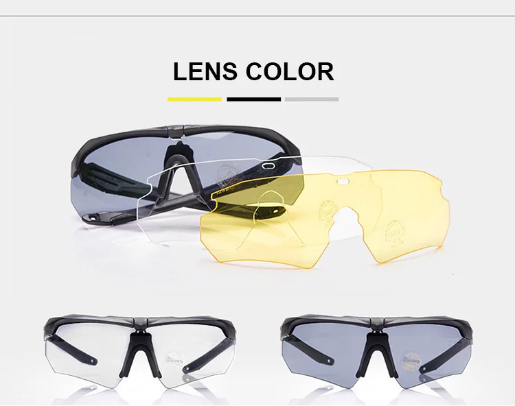 Specialized Military Shooting Glasses 3 Lens/set Polarized Airsoft Tactical Goggles Explosion Proof Paintball War Game Eyewear