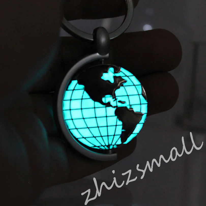Buy Glowing Earth ocean keychain American keychain globe The Pacific Ocean key