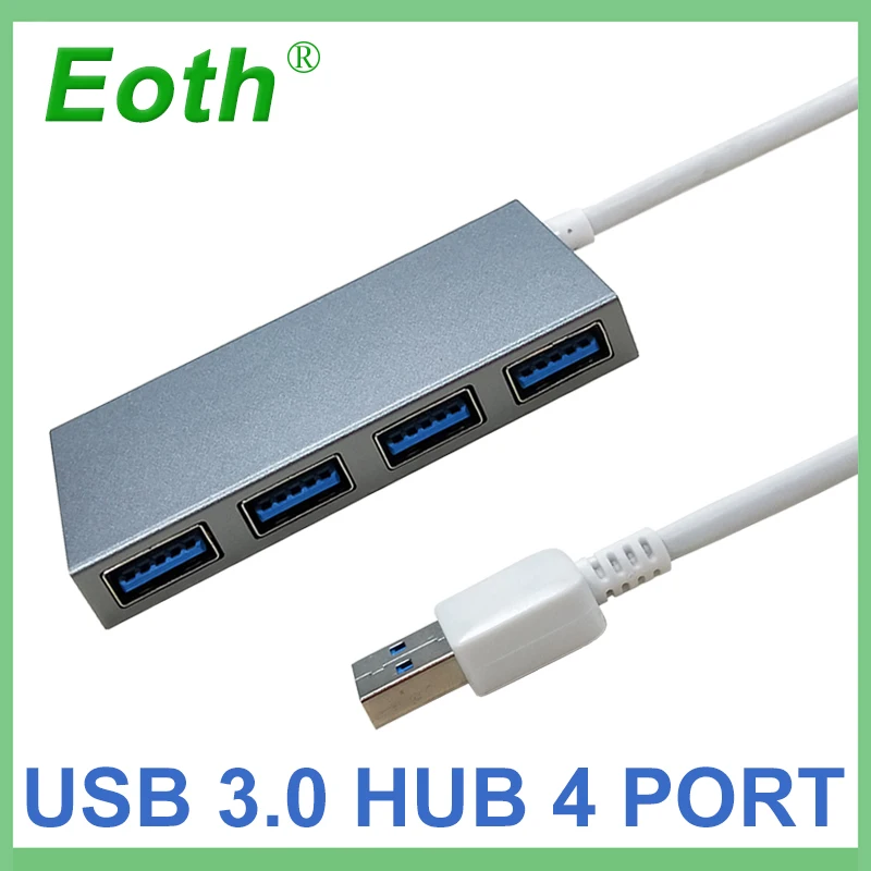 

Eoth 4-port USB 3.0 Hub USB Splitter Hubs Converter adapter for Office Computer Laptop/PC/Mac Expansion Interface USB3.0 Hab