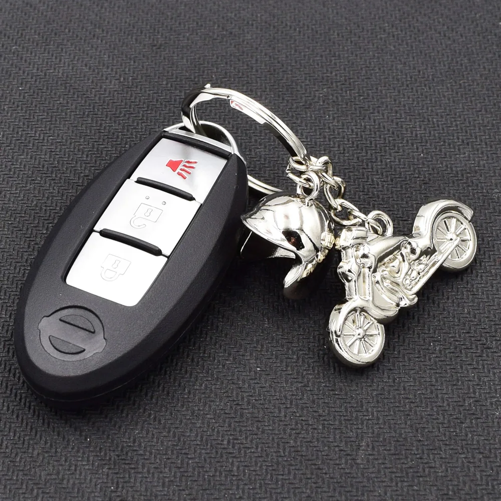 

ATOBABI Zinc Alloy Sport Styling Key Holder Motorcycle Style Key Chain Helmet Shape Car Key Ring For VW Golf 5 Audi A3 Chevrolet