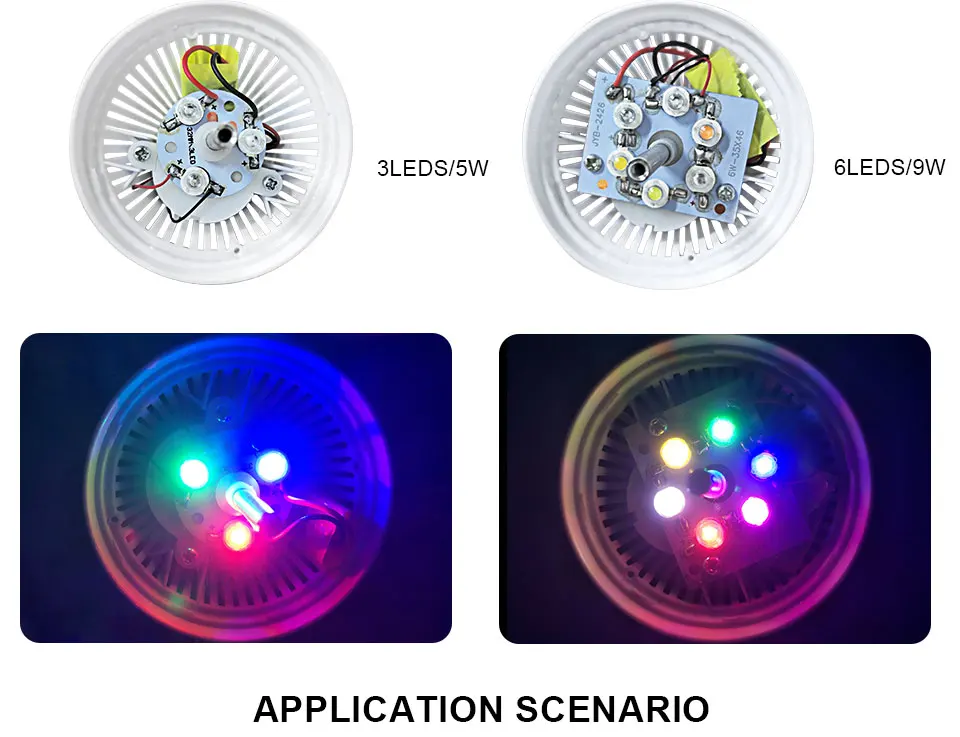 5 Вт 9 Вт Led сценический эффект хрустальный шар RGB лампа E27 Авто/Звуковое управление Led Dj диско светильник 85-265 в Luces Discoteca Led вечерние светильник s