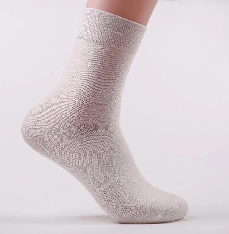 10 штук = 5 пар/лот мужские бамбукового волокна высокого качественные носки мужские Носки мужские носки человек - Цвет: white