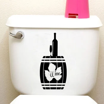 

Alcohol Cask Bottle Wine Ggrape Leaf Vinyl Toilet Wall Decals Stickers 6WS0064