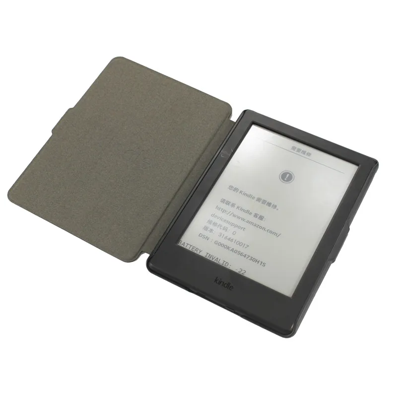 Чехол из искусственной кожи PU для Kindle 8 E-reader, защитный чехол для Kindle 8th Generation Ebook, жесткий корпус, защита от автоматического сна/пробуждения