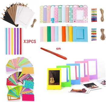 

for Fujifilm Instax Mini 9 8 7s Camera Accessories Wall Hang Frames Film Frames Stickers Mark Pen Bundles