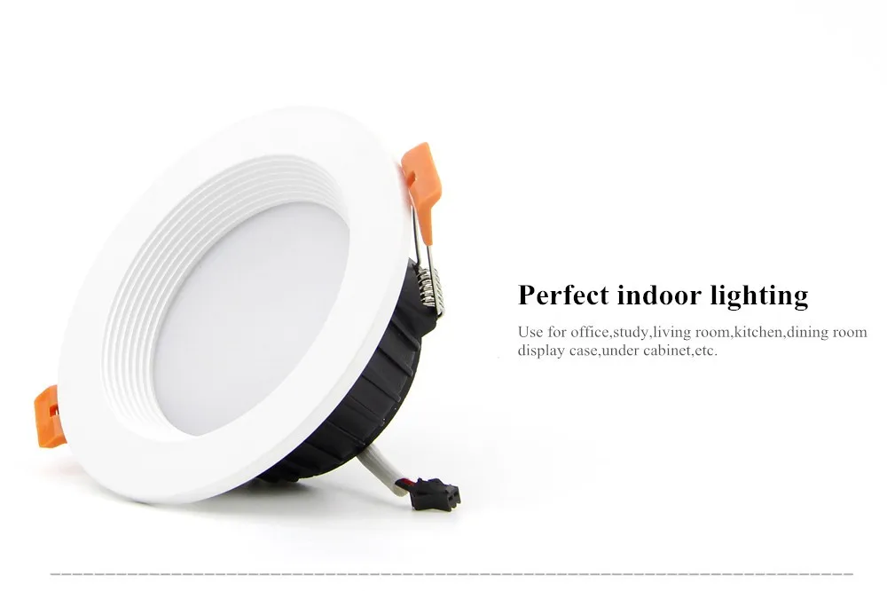 [DBF] AC85-265V LED Down lights 7W 10W 12W LED Downlight Warm whitecold white Led Ceiling Lamp Home Indoor Lighting bulb