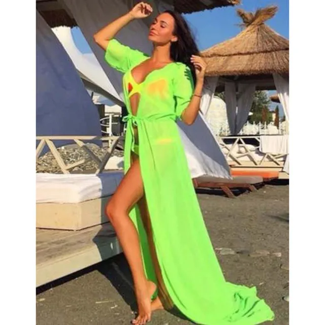 solid color 2016summer women sexy swimsuit cover up half sleeve plus plus size swim cover ups