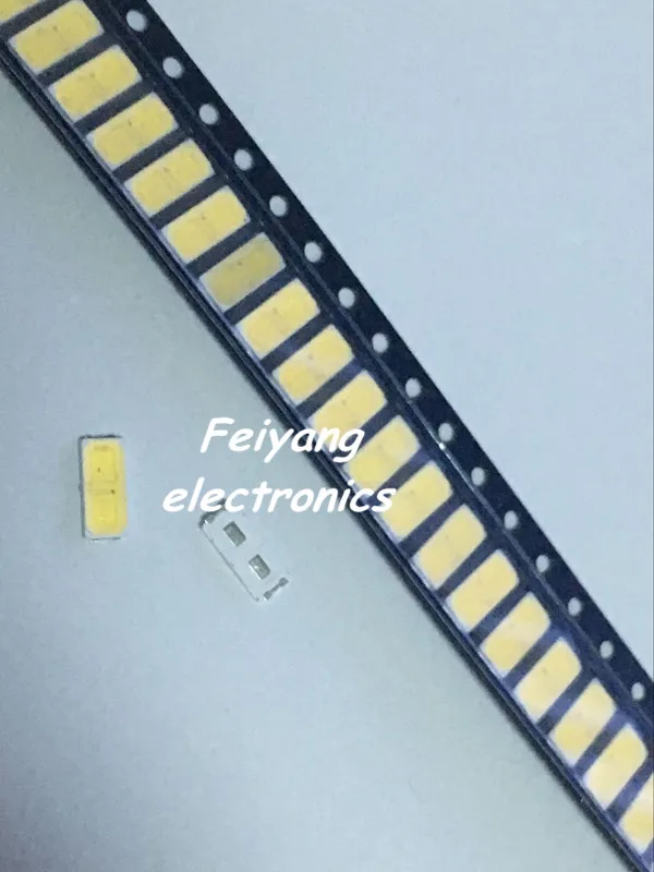 

50pcs For LG LED LED Backlight 1W 7030 6V Cool white TV Application smd 7030 led cold white 100-110lm 7.0*3.0*0.8mm