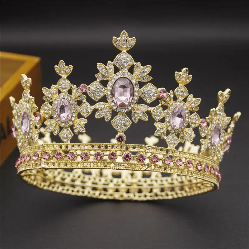 Tiaras Head Ornament Royal Queen King Tiaras And Crowns Wedding Hair Jewelry 