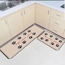 2 шт. кухонные подстилки И КОВРИКИ НАБОР Забавный протирать лапы домашний декор Нескользящая область бегун входной коврик