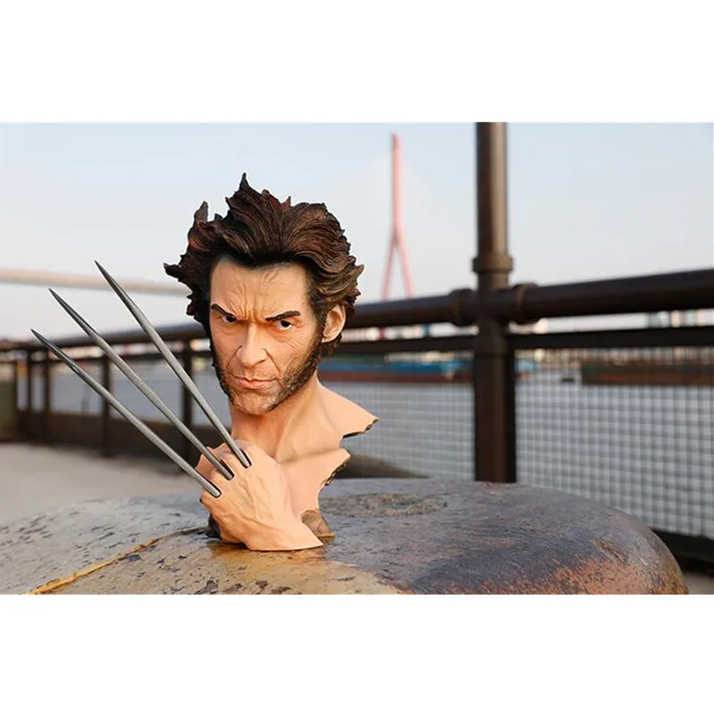 

Sculpture Bust The Avengers Wolverine X-Men Logan SUPER HERO Universe RESIN Action Figure Collection Model Toy M109